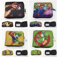 Super Mario anime zipper wallet purse