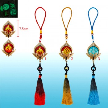 Genshin Impact Sumeru Vision game two-sided luminous key chain