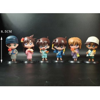 Detective Conan anime figures set(6pcs a set)(OPP bag)