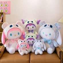 Melody Cinnamoroll Kuromi anime plush doll 40CM/50...