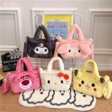 Melody kitty Kuromi anime plush satchel shoulder b...