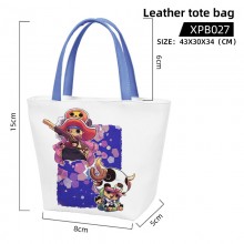 One Piece anime waterproof leather tote bag handbag