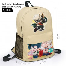 My Hero Academia anime full color backpack bag