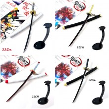 Demon Slayer anime mini weapon sword knife key cha...