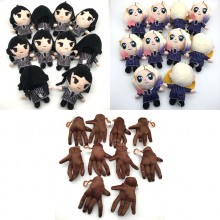 6inches Wednesday Addams plush dolls set(10pcs a set)