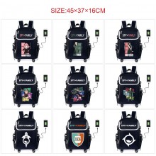 SPY FAMILY anime USB charging laptop backpack scho...