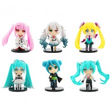 Hatsune Miku anime figures set(6pcs a set)(OPP bag...