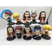 Demon Slayer anime figures set(10pcs a set)(OPP bag)