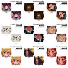 Demon Slayer automatic closing portable  shrapnel storage bag cosmetic cases