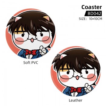 Detective Conan anime soft pvc coaster coffee cup mats pad