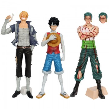 One Piece Luffy Zoro Sanji anime figure