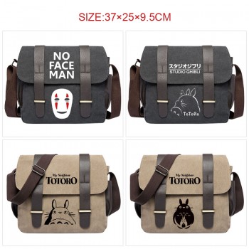 Totoro anime canvas satchel shoulder bag