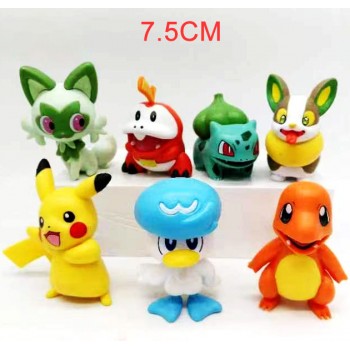 Pokemon anime figures set(7pcs a set)(OPP bag)