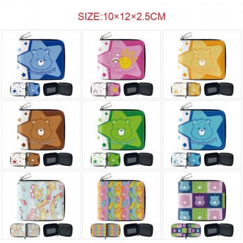 Care Bears anime zipper wallet purse