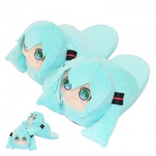 Hatsune Miku plush shoes slippers a pair 280MM