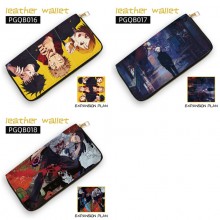 Jujutsu Kaisen anime long zipper leather wallet purse