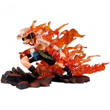 One Piece BadBoy Drift Flame Ace Anime Figure(can lighting)