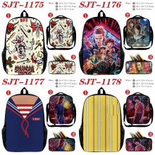 Stranger Things anime nylon backpack bag shoulder ...