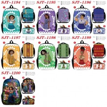 Encanto anime nylon backpack bag shoulder pencil case set