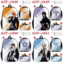 Bleach anime nylon backpack bag shoulder pencil case set