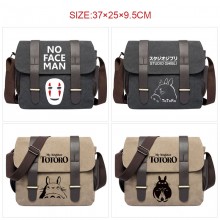 Totoro anime canvas satchel shoulder bag