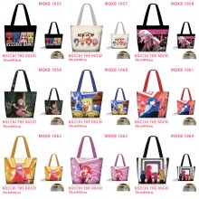 Bocchi The Rock anime zipper shopping bag handbag