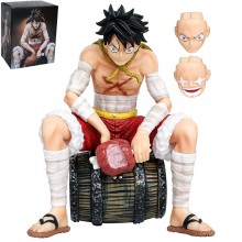 One Piece Luffy eating meat anime figure