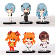 EVA anime figures set(6pcs a set)(OPP bag)