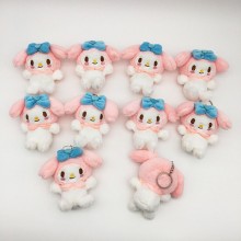 4inches Melody Hello Kitty plush dolls set(10pcs a set)