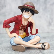 One Piece IU Luffy sitting anime figure