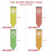 The Seven Deadly Sins anime flags 40*145CM