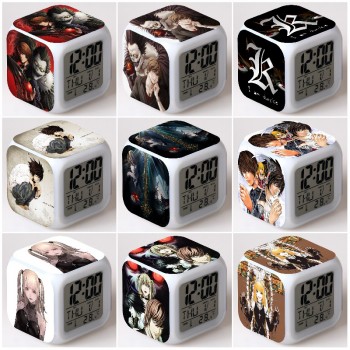 Death Note anime colorful alarm clock