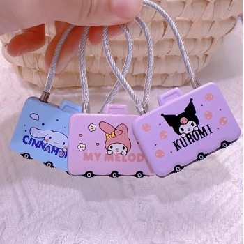 Melody kitty Cinnamoroll Kuromi anime stationery lock password combination lock
