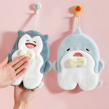 Shark Snorlax Rabbit Penguin hand towels bathroom kitchen towel