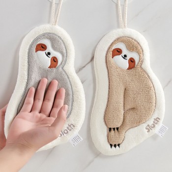 Sloth hand towels bathroom kitchen towel