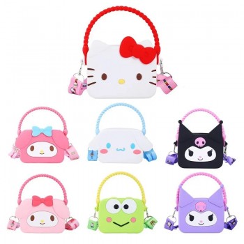 Melody kitty Cinnamoroll Kuromi anime silicone satchel shoulder bag