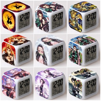 Demon Slayer anime colorful alarm clock