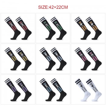 One Piece anime long knit socks