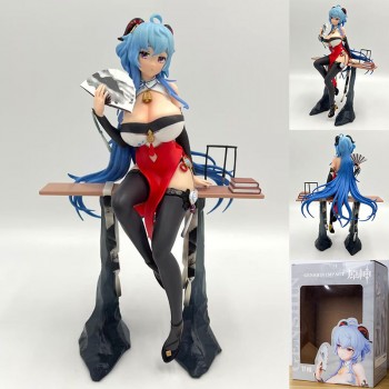 Genshin Impact Ganyu cheongsam sit table game figure