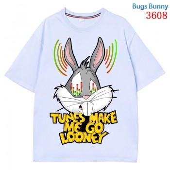 Bugs Bunny 230g direct injection short sleeve cotton t-shirt