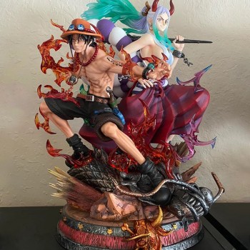 One Piece Ace D.Portgas & Yamato anime figure