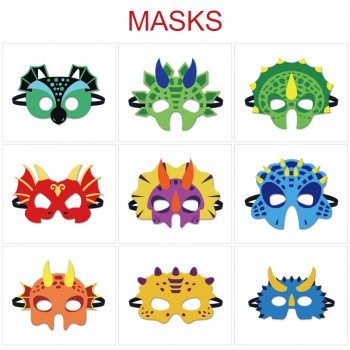 Dinosaur anime cosplay felt masks eye patch