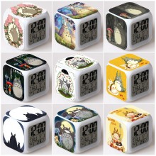 Totoro anime colorful alarm clock