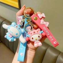 Lotso strawberry bear anime figure doll key chains