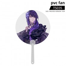 Genshin Impact game PVC fan circular fan