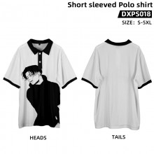 Attack on Titan anime short sleeved polo t-shirt t...