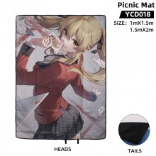 Kakegurui anime waterproof cloth camping picnic ma...