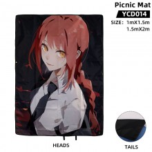 Chainsaw Man anime waterproof cloth camping picnic...