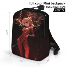 EVA anime full color mini backpack bag