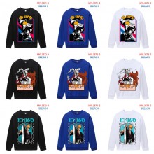 Bleach anime long sleeve round neck thin cotton hoodies cloth